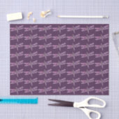 Papier Mousseline Patine pourpre : Libellule (Artisanat)