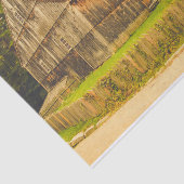 Papier Mousseline Patinée maman grange avec son bébé grange (Détail)