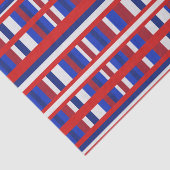 Papier Mousseline Patriote plaid (Détail)