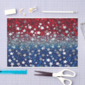 Papier Mousseline Patriotic Glitter (Artisanat)