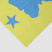 Papier Mousseline Patriotic tissue paper with flag of Bady Bassit (Détail)