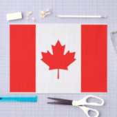 Papier Mousseline Patriotic tissue paper with flag of Canada (Artisanat)