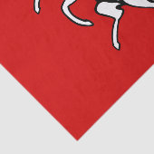 Papier Mousseline Patriotic tissue paper with flag of Kent, England (Détail)