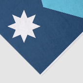 Papier Mousseline Patriotic tissue paper with flag of Minnesota, USA (Détail)