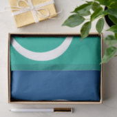 Papier Mousseline Patriotic tissue paper with flag of Ottawa, Canada (Cadeau)