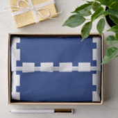 Papier Mousseline Patriotic tissue paper with flag of Quebec City (Cadeau)