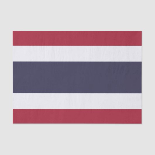 Papier Mousseline Patriotic tissue paper with flag of Thailand (Recto)