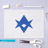 Papier Mousseline Patriotic tissue paper with flag of Toyota City (Artisanat)