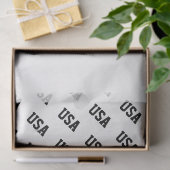 Papier Mousseline Patriotique États-Unis Motif Deux Tone Jeux Olympi (Cadeau)