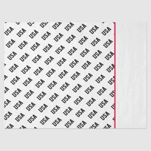 Papier Mousseline Patriotique États-Unis Motif Deux Tone Jeux Olympi (Recto)