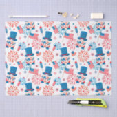 Papier Mousseline Patriotique Oncle Sam motif papier d'emballage (Artisanat)