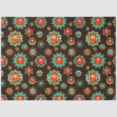 Papier Mousseline Pattern de Ethnic Brooches Seamless (Recto)