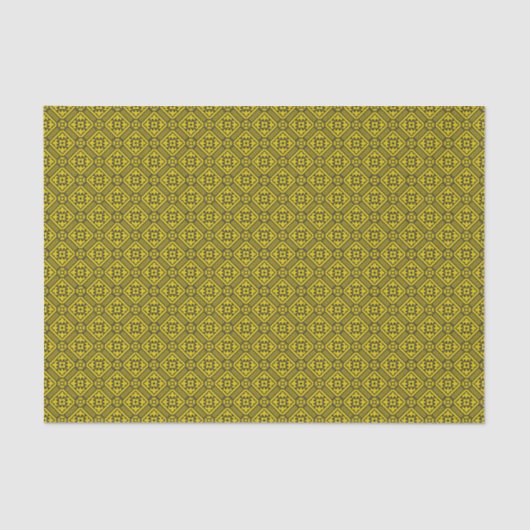 Papier Mousseline Pattern de Medieval Yellow (Recto)