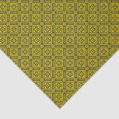Papier Mousseline Pattern de Medieval Yellow (Détail)