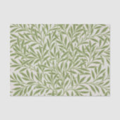 Papier Mousseline Pattern of green leafy branches  (Recto)