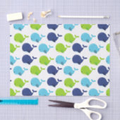 Papier Mousseline Pattern of Whales, Cute Whales, Sea Animals (Artisanat)