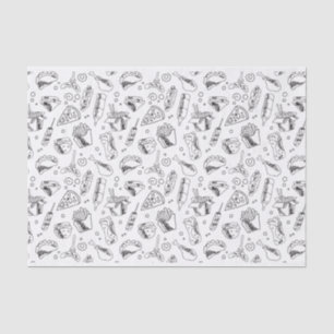 Papier Mousseline Patters de Hot Dog Chicken