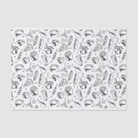 Papier Mousseline Patters de Hot Dog Chicken (Recto)