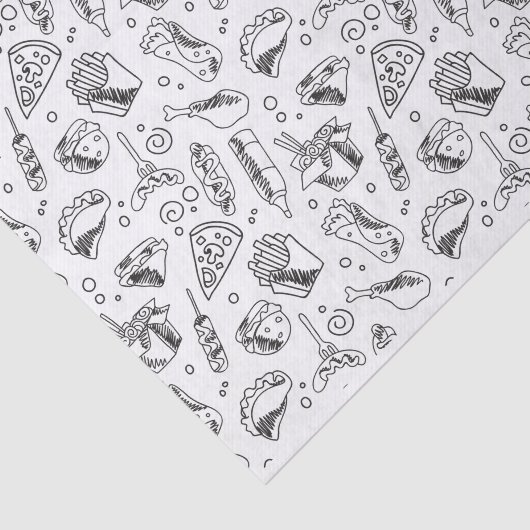 Papier Mousseline Patters de Hot Dog Chicken (Détail)