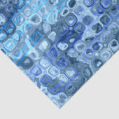 Papier Mousseline Patters d'Ocean Blue Abstract (Détail)