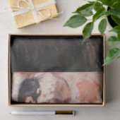 Papier Mousseline Paul Cezanne - Autoportrait avec arrière - plan ro (Cadeau)