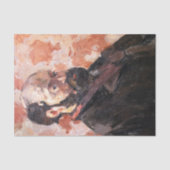 Papier Mousseline Paul Cezanne - Autoportrait avec arrière - plan ro (Recto)