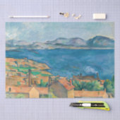 Papier Mousseline Paul Cezanne - Baie de Marseille, vue d'Estaque (Artisanat)