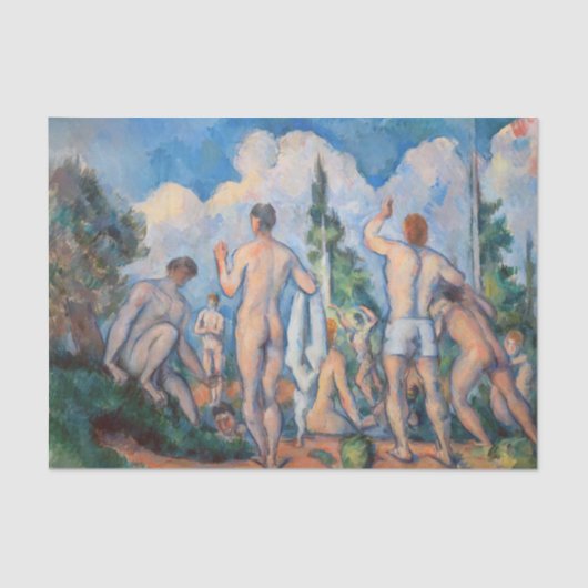 Papier Mousseline Paul Cezanne - Baigneurs (Recto)