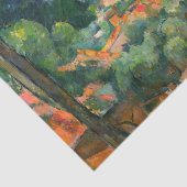 Papier Mousseline Paul Cezanne - Estaque aux toits rouges (Détail)