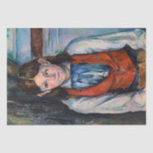 Papier Mousseline Paul Cezanne - Garçon dans la veste rouge (Recto)