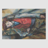 Papier Mousseline Paul Cezanne - Garçon dans la veste rouge (Recto)