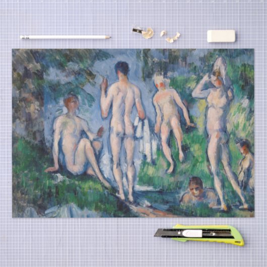 Papier Mousseline Paul Cezanne - Groupe des Bathères (Artisanat)