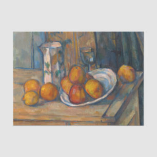 Papier Mousseline Paul Cezanne - Nature morte avec pot à lait et fru