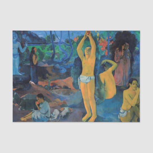 Papier Mousseline Paul Gauguin - D'Où Sommes-Nous Venus ? (Recto)