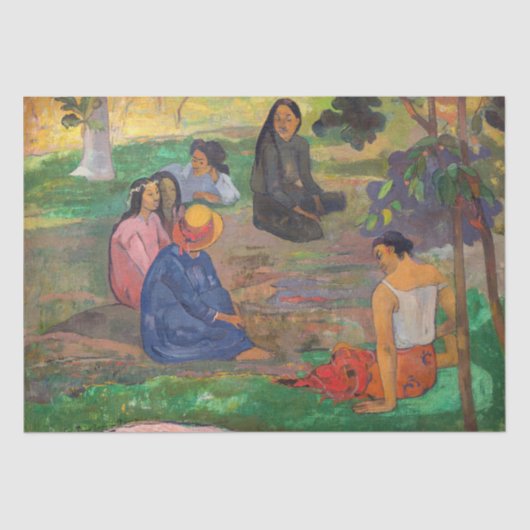 Papier Mousseline Paul Gauguin - La Conversation / Les Parau Parau (Recto)