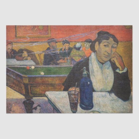Papier Mousseline Paul Gauguin - Le Night Café, Arles (Recto)