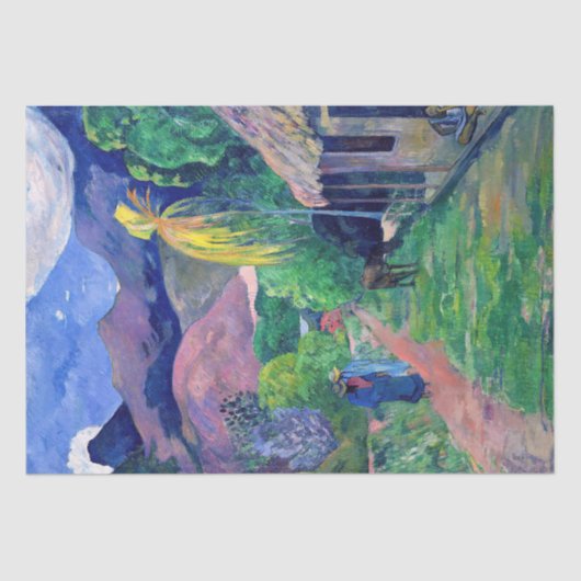 Papier Mousseline Paul Gauguin - Rue à Tahiti (Recto)