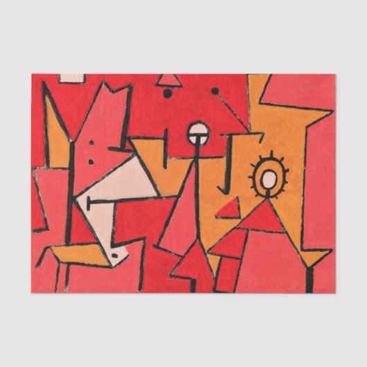 Papier Mousseline Paul Klee - Chaleur, (Recto)
