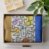 Papier Mousseline Paul Klee Rich Harbour Expressionnisme Abstrait (Cadeau)