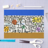 Papier Mousseline Paul Klee Rich Harbour Expressionnisme Abstrait (Artisanat)