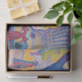 Papier Mousseline Paul Signac - Fontaine des Lices, Saint-Tropez (Cadeau)