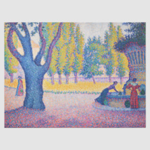 Papier Mousseline Paul Signac - Fontaine des Lices, Saint-Tropez