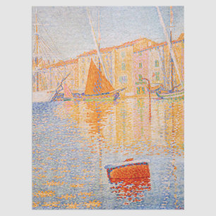 Papier Mousseline Paul Signac - La Bouée Rouge, Saint-Tropez