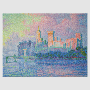 Papier Mousseline Paul Signac - Le Palais des Papes, Avignon