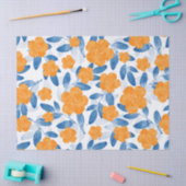 Papier Mousseline Pavot d'aquarelle et Motif Feuille (Artisanat)