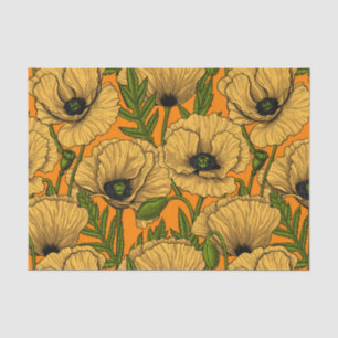Papier Mousseline Pavot jaune