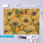 Papier Mousseline Pavot jaune (Artisanat)