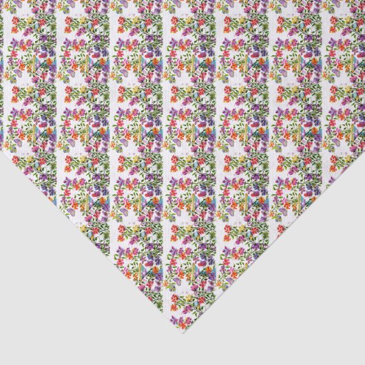 PAPIER MOUSSELINE PAW PRINTS BIRD BATH (Détail)