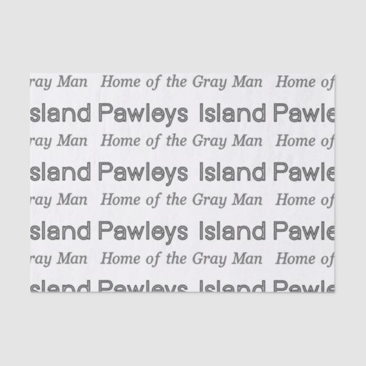 Papier Mousseline Pawleys Island Grey Man (Recto)