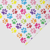 Papier Mousseline Paws Colorés, Paws Chiens, Paws Chat (Détail)